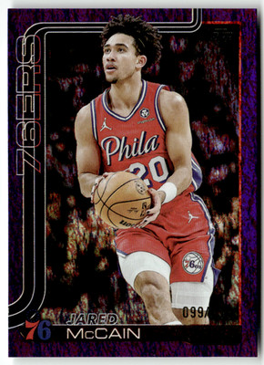 Topps NBA Flagship 2025 No. 24 Jared McCain Purple 99/250