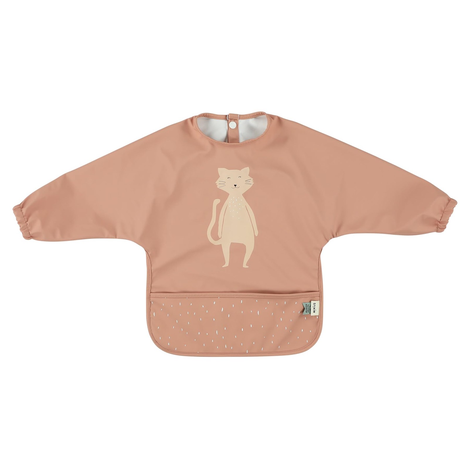 Bavoir à manches longues imperméable bleu taille unique pour bébé