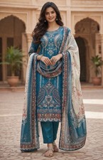 CHINON DESIGNER FANCY DESIGNER WORK Elegant 3 piece Indian Salwar Suit