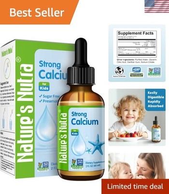 Liquid Calcium + MenaQ7 K2 for Babies & Children - Sugar Free 60ml