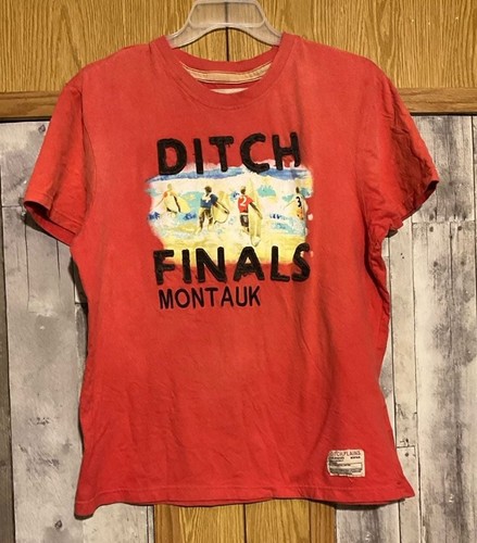 Ditch Plains Montauk Sz XL cotton faded red Ditch Finals Graphic Vtg T-Shirt “