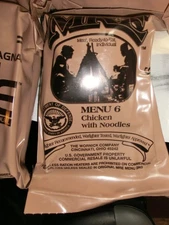Ready To Eat Military MRE MENU NO 6 Chicken W/ Noodles