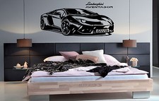 Lamborghini Aventador Personalised Wall Sticker | Custom Name Car Vinyl Decal