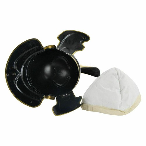 Casco de oficial galo imperial romano medieval ''G'' casco romano de metal macizo - Imagen 2 de 2
