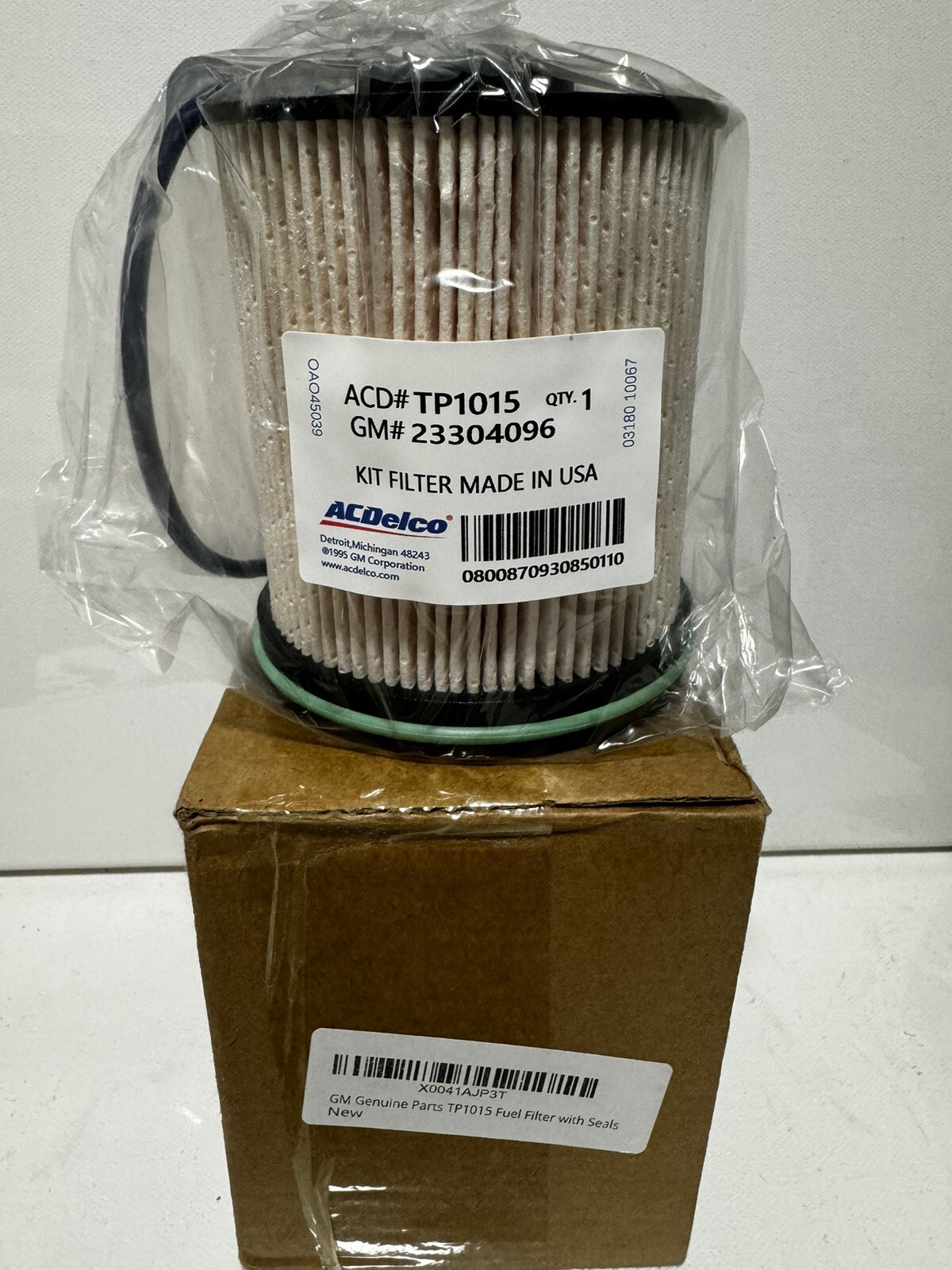 Genuine OEM ACDelco TP1015 Fuel Filter Kit GM 13539108 with Seals 23304096 eBay