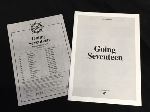 Seventeen 2nd & 3rd Mini Album Boys Be / Going Seventeen Special Editions Lot - Picture 17 of 21