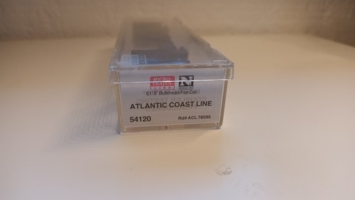 Micro Trains Kadee N 54120 - Bulkhead Flatcar Atlantic Coast Line Neu in Box - Bild 2 von 2
