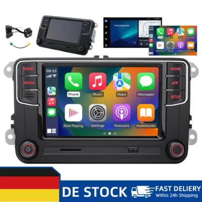 Für PQ VW Golf Passat CC After 2010 Autoradio Stereo Carplay Bluetooth DS RCD360 - Bild 1 von 4