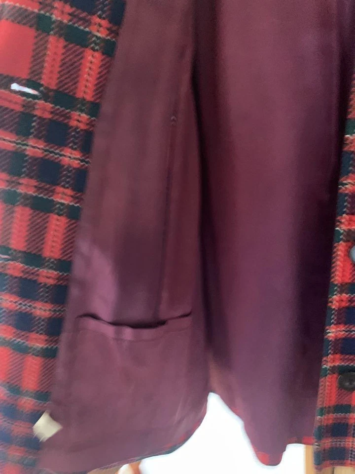 Pendleton 40-50'S Vintage Checked Poncho Gift From Japan - Image 4 of 4