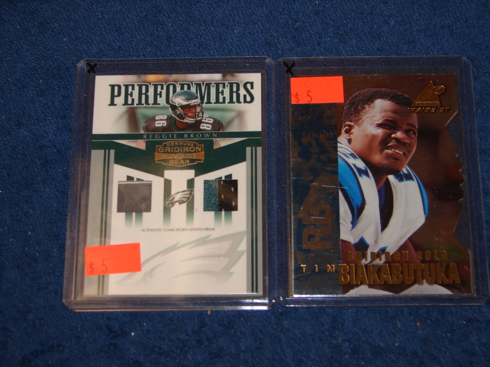 REGGIE BROWN EAGLES 2006 GRIDIRON GEAR PERFORMERS PRIME JERSEY