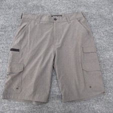 Iron Co Men  s Cargo Shorts Lightweight Gray Size 34x11 Stretch VGC