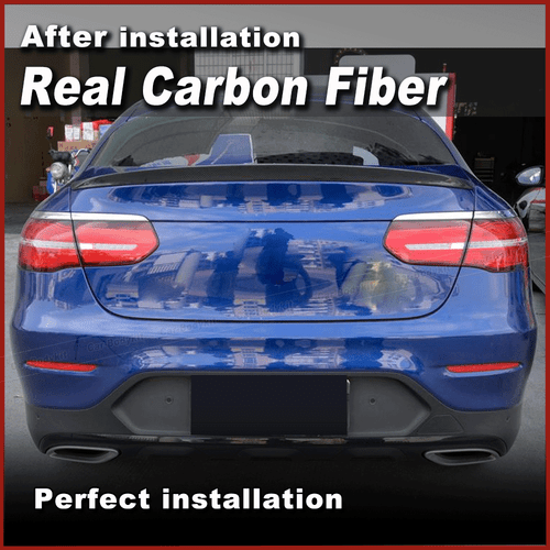 For Benz C253 GLC250 GLC300 GLC43 AMG REAL CARBON Rear Trunk Spoiler Boot Wing - Picture 3 of 12