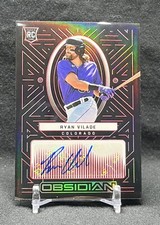 2022 Chronicles Obsidian Autographs Electric Etch Red #23 Ryan Vilade /25