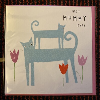 Muttertagskarte Cinnamon Aitch ~ BEST MUMMY EVER ~ 13,5 x 13,5 cm