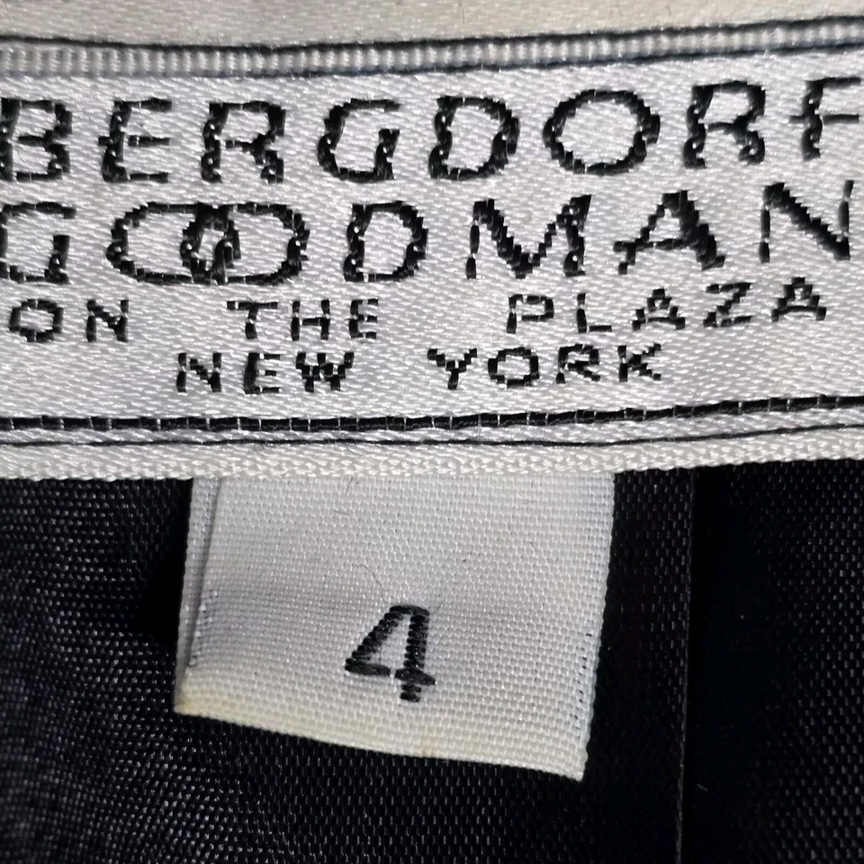 De Colección Noviello Bloom Bergdorf Goodman Negro Rayas Dos Piezas Falda Traje Talla 4 Foto 3 de 4