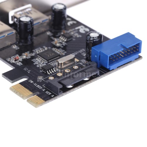 SuperSpeed PCI-E Express Card 2-Port USB 3.0/19-pin USB3.0/15-pin SATA Connector - Picture 6 of 8