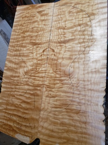 Quilted Maple Exotic guitar top wood or bass figured wood 4 luthier Carvetop - Picture 2 of 7