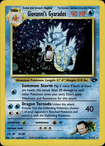 PSA 9 MINT 1st Edition Misty's Gyarados 13/132 Gym Challenge Holo Pokemon |  eBay