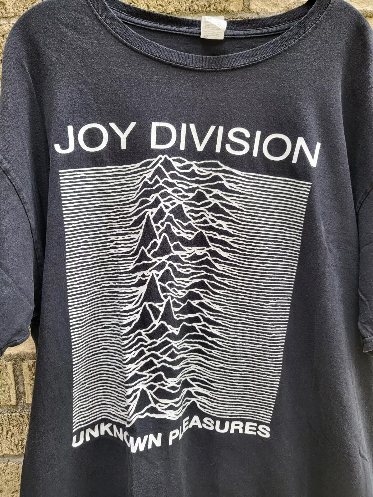 Vintage 90s Joy Division Unknown Pleasures Black Band T-Shirt AN39417