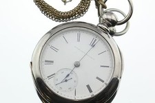 Antique 1873 Elgin Coin Silver 11 Jewel Size 18s G.M. Wheeler Pocket Watch