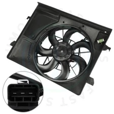 Radiator Cooling Fan Assembly For 2010 11-2013 Kia Forte Koup 2.0L 2.4L L4