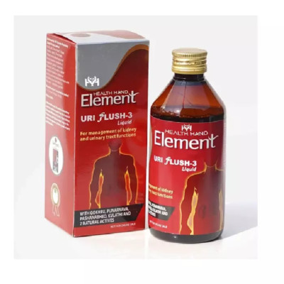 Elements URI Flush-3 Liquid (200ml) , 100% Ayurvedic Formula Liquid