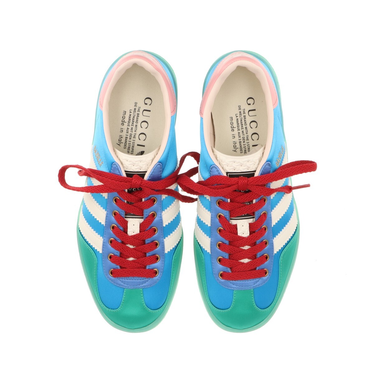 Gucci x Adidas Gazelle Satin x Leather Sneakers 23.5cm Gucci x Adidas Gazelle Satin x Leather Sneakers 23.5cm