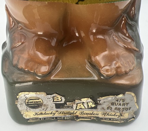 Decanter whisky vuoto vintage Jim Beam Hawaiian Menehune United Airlines decorazione arte - Foto 3 di 23