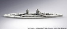 SMS Konig WW1 German Battleship 1:1250/1:1800/1:2400 scales