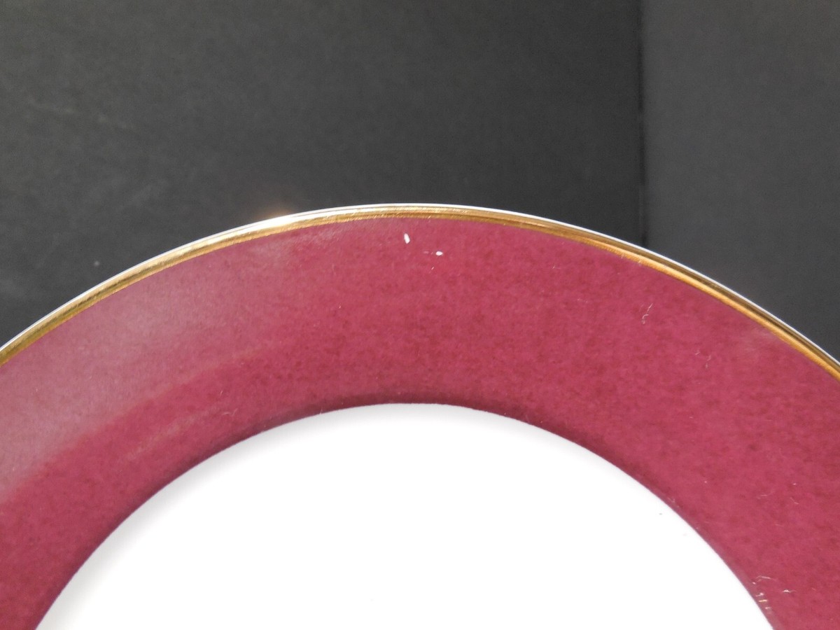 Set of 8 Sakura Splendor Red Saucers 6 1/4