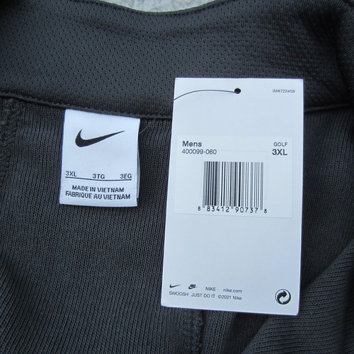 Nike Felpe Uomo 3XL Grigio Cover-Up Manica Lunga Antracite 400099-060 Nuove con etichette - Foto 6 di 15