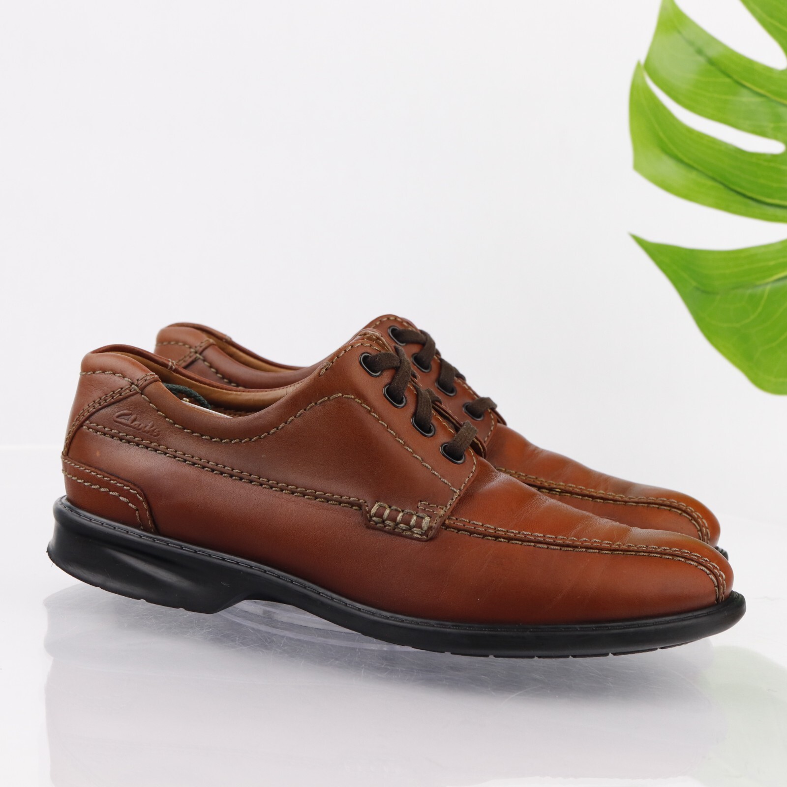 SAOLA Scarpe da lavoro casual Clarks Northham Edge Oxford da uomo taglia 8 5 M marrone marrone chiaro in pelle