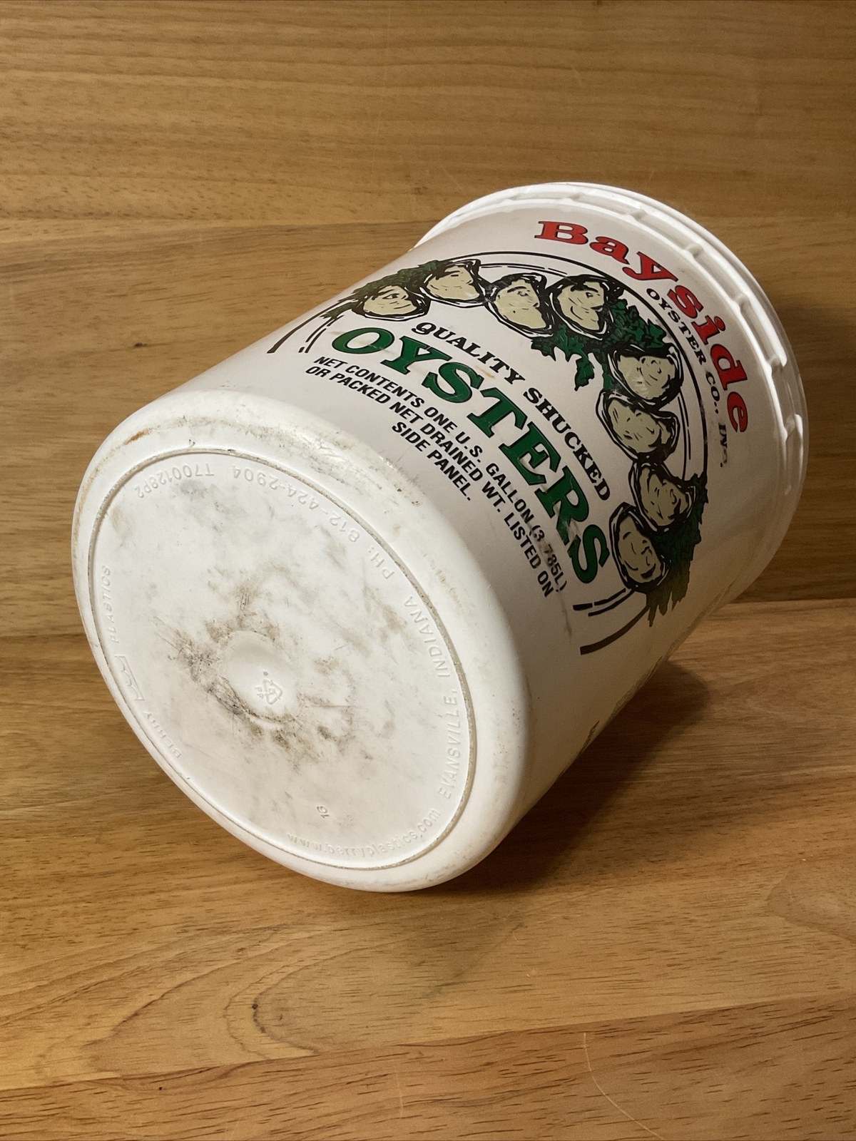 Bayside Oysters Company Empty Gallon Plastic Container Irvington, AL eBay
