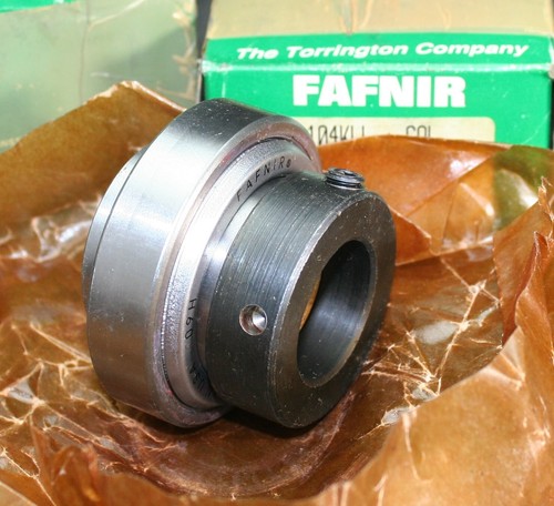 Two (2) Timken Fafnir 1104 KLL+COL Insert Bearing 1-1/4" ID USA Green Box NEW - Foto 3 di 10