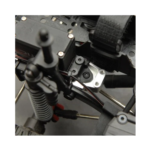 STRC STA31387GM Aluminum Front Servo Mount Brackets (2) Gun Metal : SCX10 II - Image 3 of 3