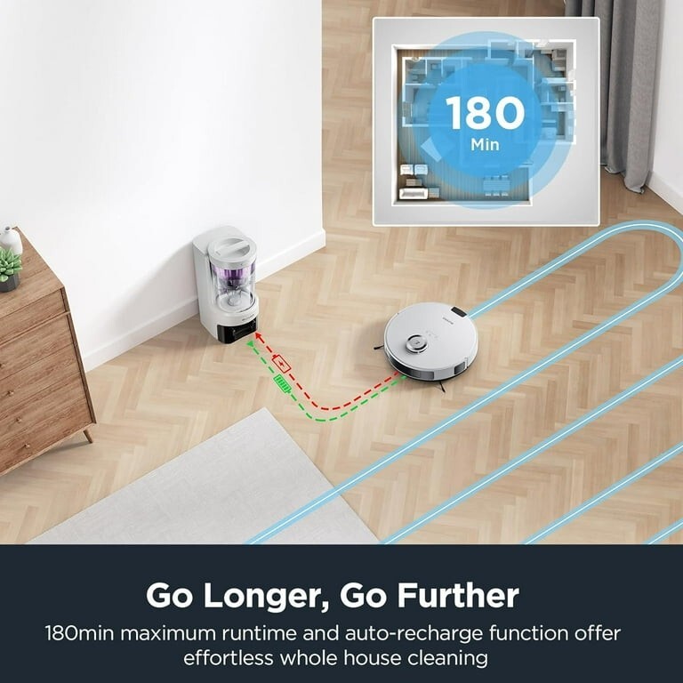 Eureka E10s Robot Vacuum with Bagless Self Emptying Station, Robotic