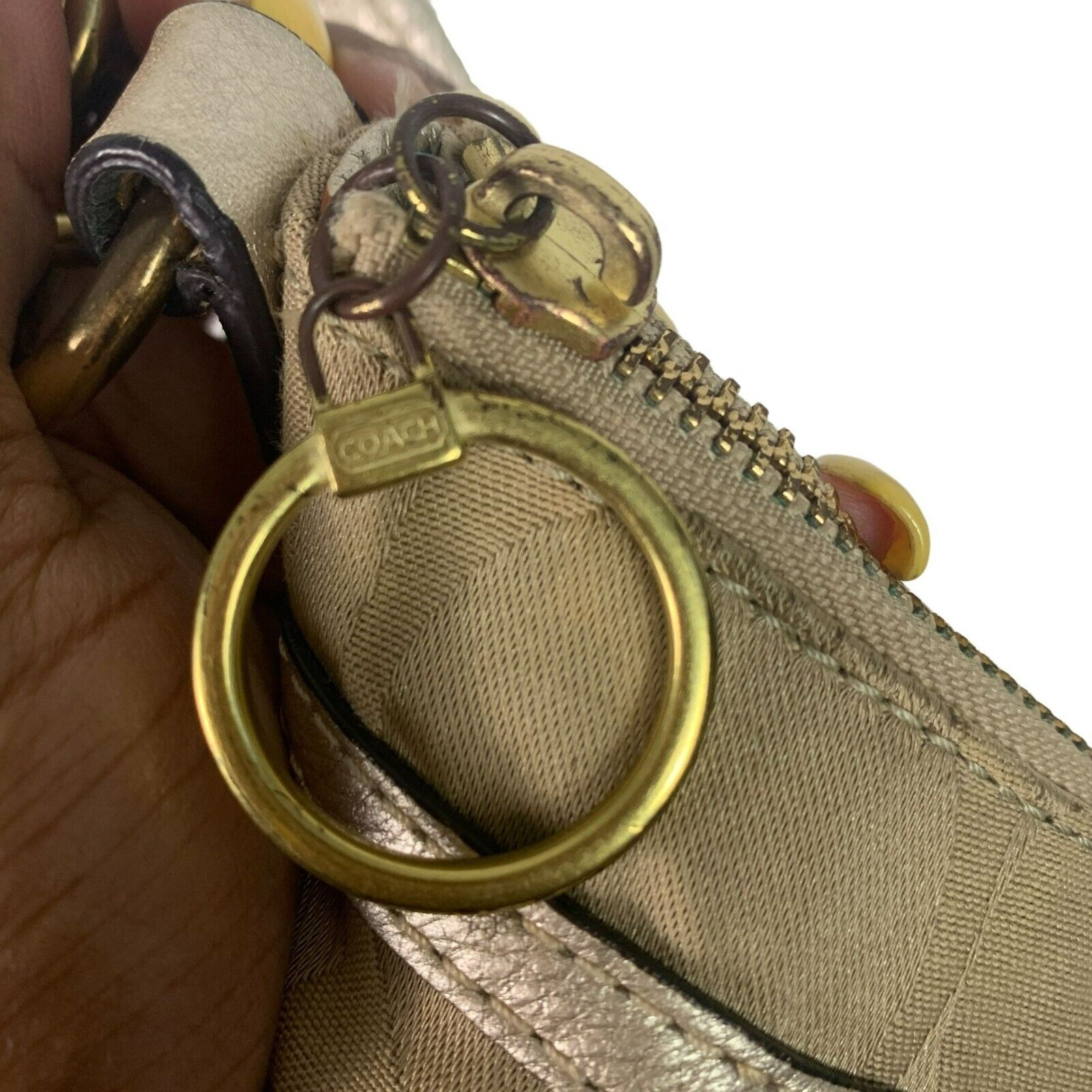 🟣🟣 COACH Women's Full Zip Logo Poppy Handbag 14… - image 4