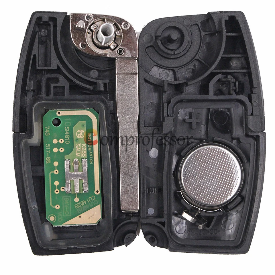 Remote Key Fob 3 Button 433MHz With Chip 4D60 for Ford Focus Mondeo C Max S Max Foto 3 de 4