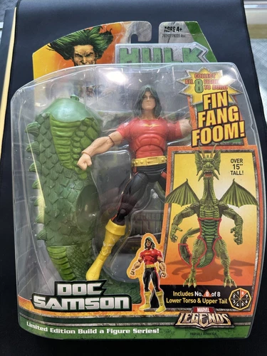 Marvel Legends DOC Samson 2007 edición limitada Fin Fang Foom BAF