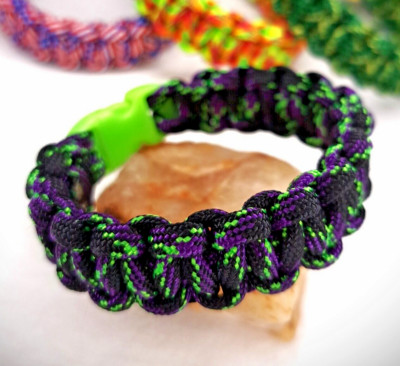 550 Paracord Bracelet - Cobra weave pattern  - Custom size and color options!