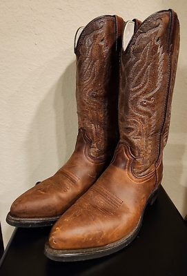 LEHIGH ANSI Z41 WESTERN WORK BOOTS MENS SZ 7.5M BROWN  display picture 1