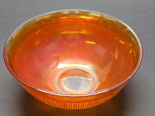 VTG Imperial Carnival Glass Marigold Prism & Daisy Band 4pc Berry Bowl Set - Picture 6 of 15