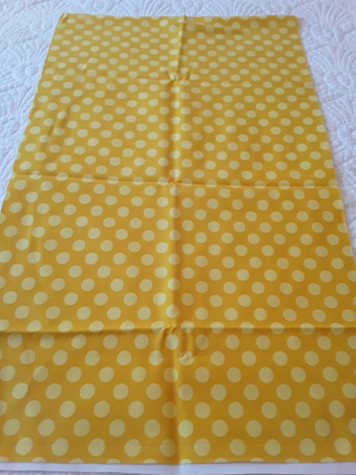 Michael Miller Gold Cotton Fabric 3 Complementary Remnants Birds Flowers Dots - Image 4 of 4