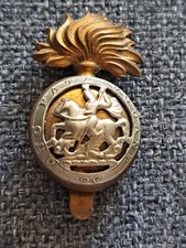 The Royal Northumberland Fusiliers Cap Badge #1 Crimp Marked Slider 