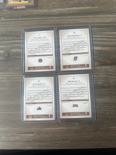Lot Of 4 2003-04 Skybox Autographics Vince Carter Amare Kevin Garnett Iverson - Picture 2 of 2