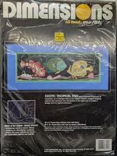 Dimensions Cross No Count Stitch Exotic Tropical Fish Kit 3944 NIP