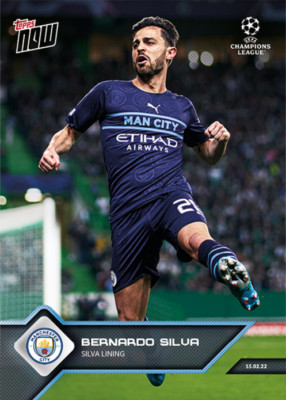   Topps Now Champions League 2021/22 #106 Bernardo Silva - Manchester City FC