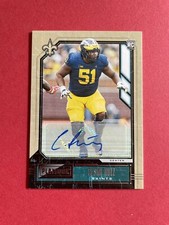 2020 Cesar Ruiz Auto Signed RC Rookie Panini Playoff New Orleans Saints