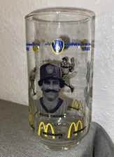 Vintage 1982 Milwaukee Brewers Rollie Fingers & Ted Simmons McDonalds Glass Cup