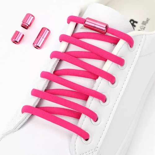 No Tie Shoe Laces Kids Adult Elastic Trainer Laces Lazy Easy No-tie Shoelaces UK - Picture 9 of 22